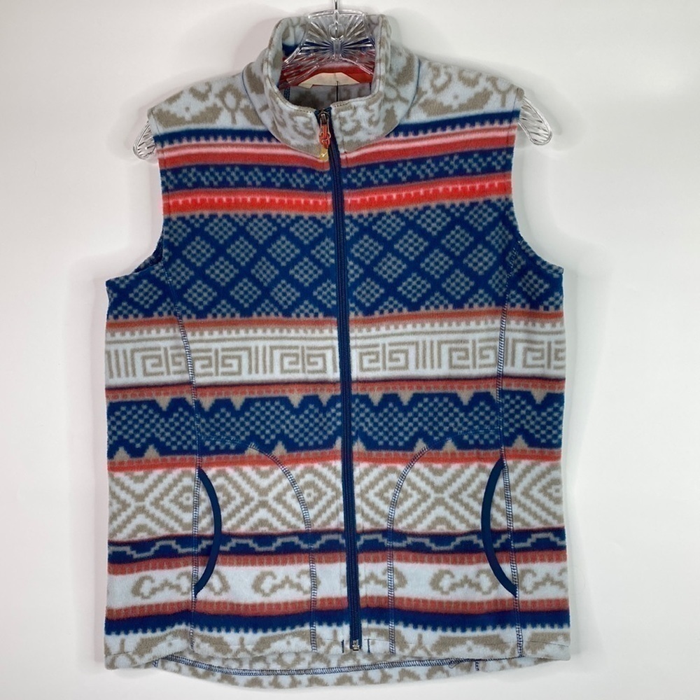 Woolrich Fleece Fair Isle Vest Size Small